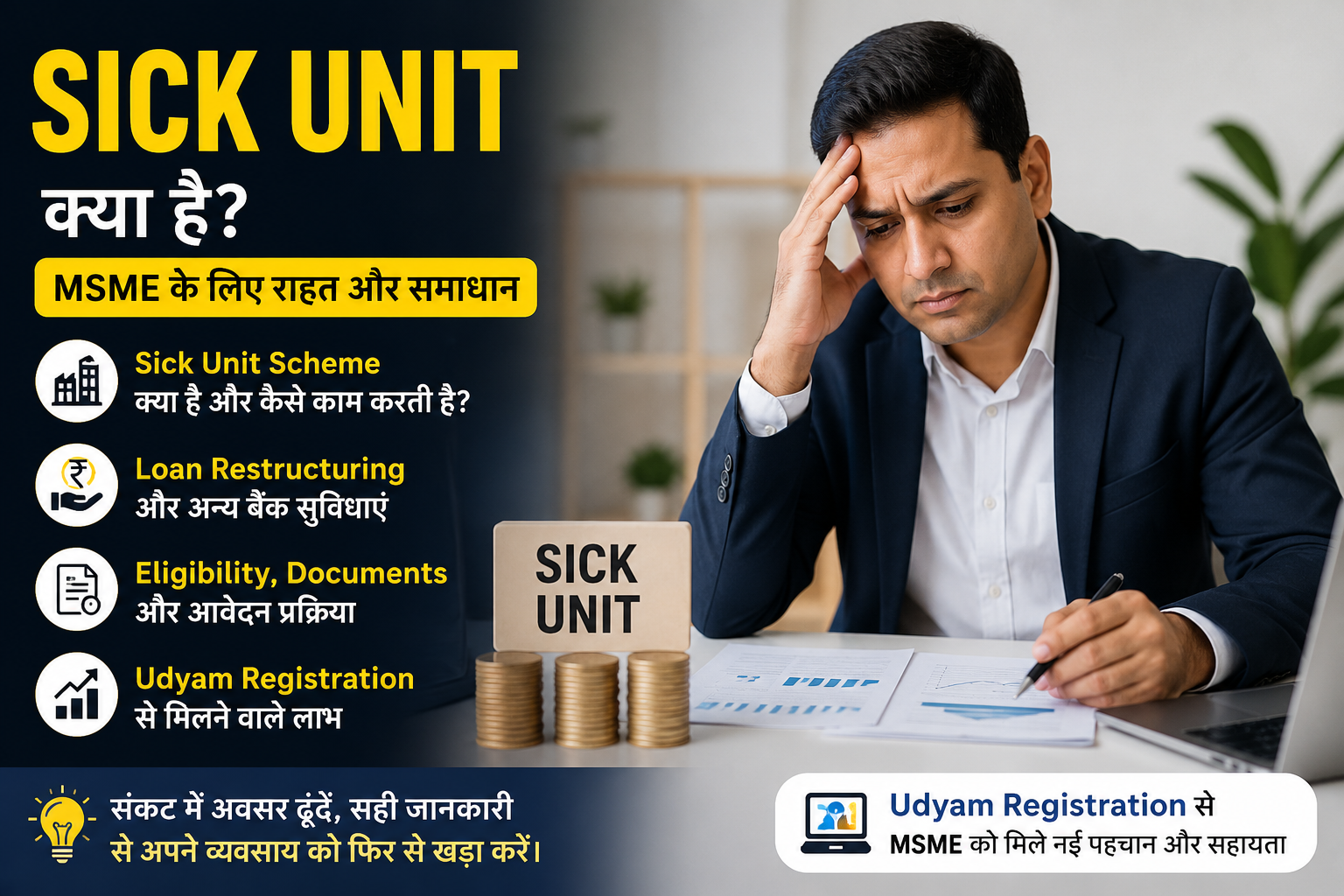 Sick Unit Scheme for MSMEs | Sick Unit क्या है | Udyam Registration Benefits